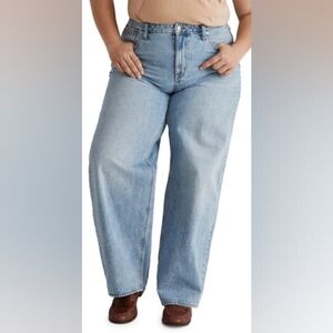 Madewell Super Wide Leg Jeans (Varian Wash) (Plus Size) VARIAN WASH, Size 14W